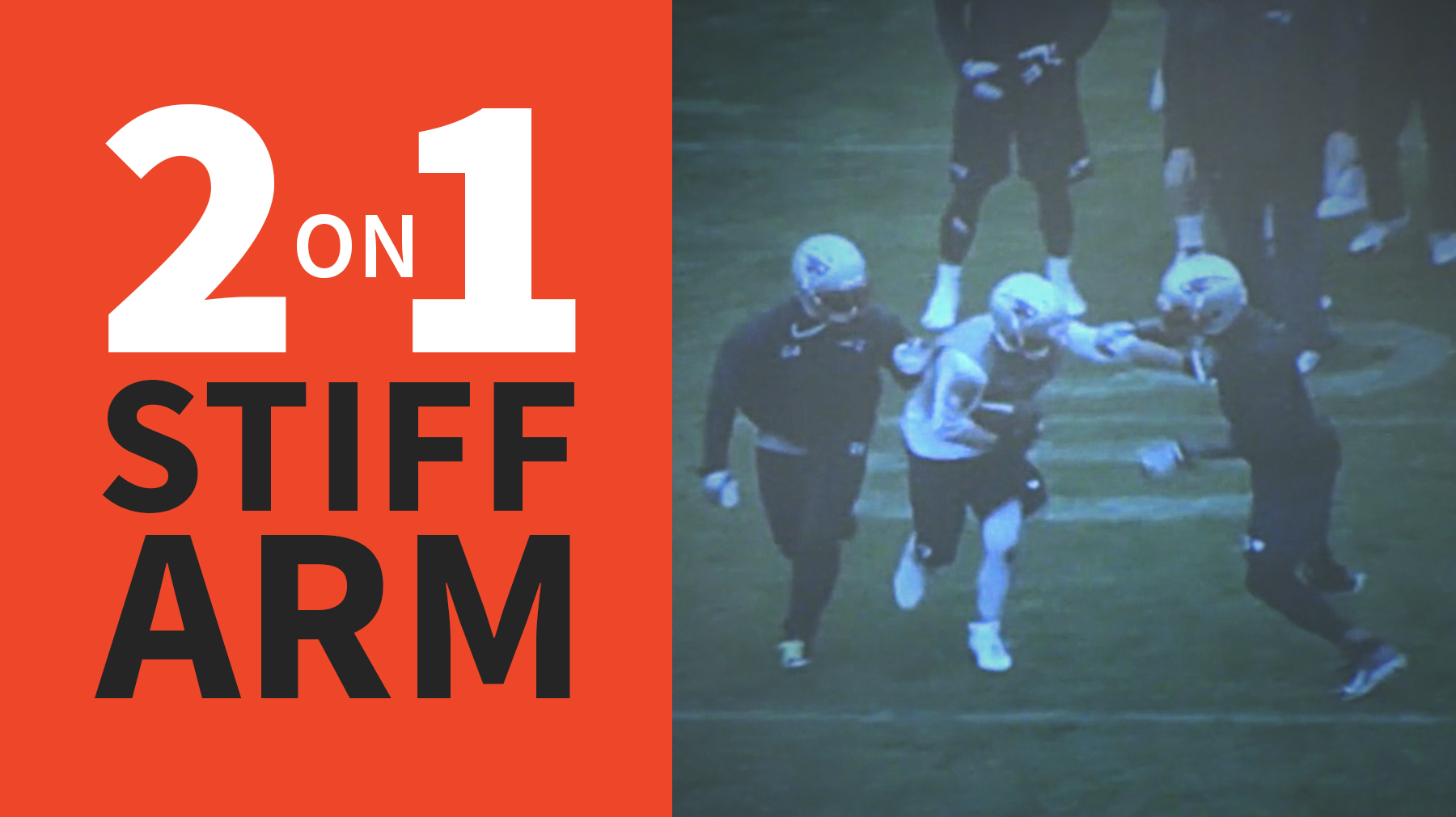 2on1 stiff arm drill The Art of Coaching Football